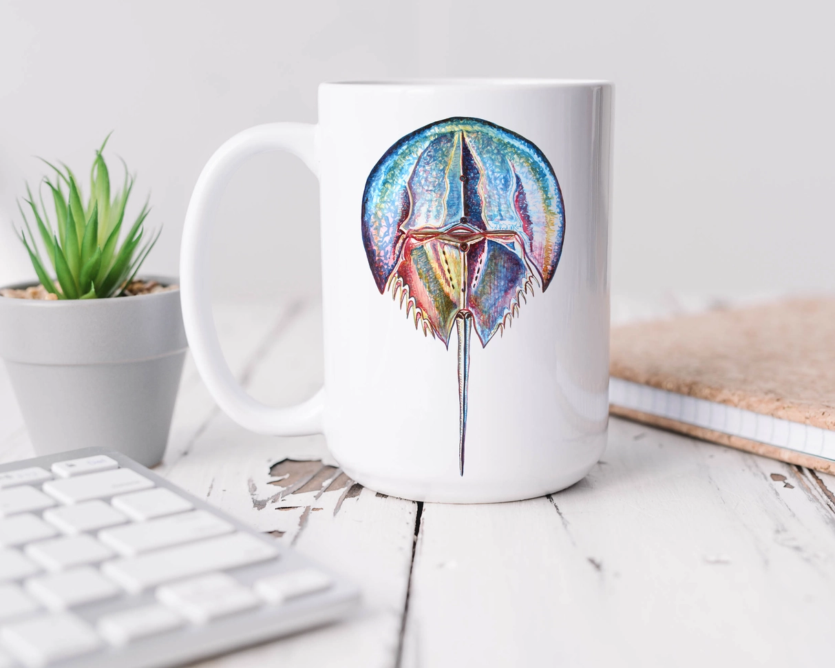 The Ship’s Hold Watercolor Artwork 15oz Ceramic Mug - Image 44