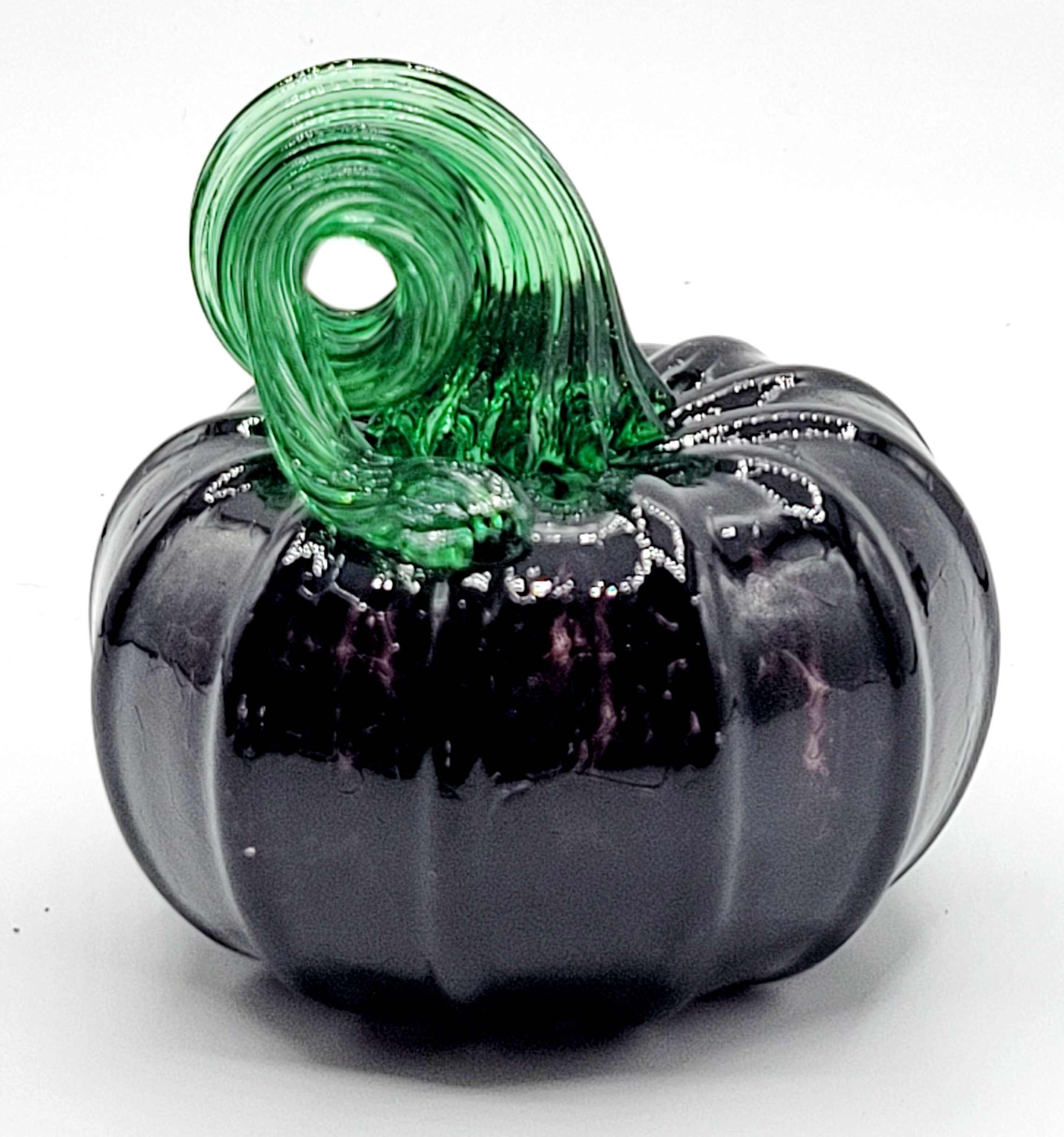 Small Glass Pumpkins – Black – Beaufort River Glass